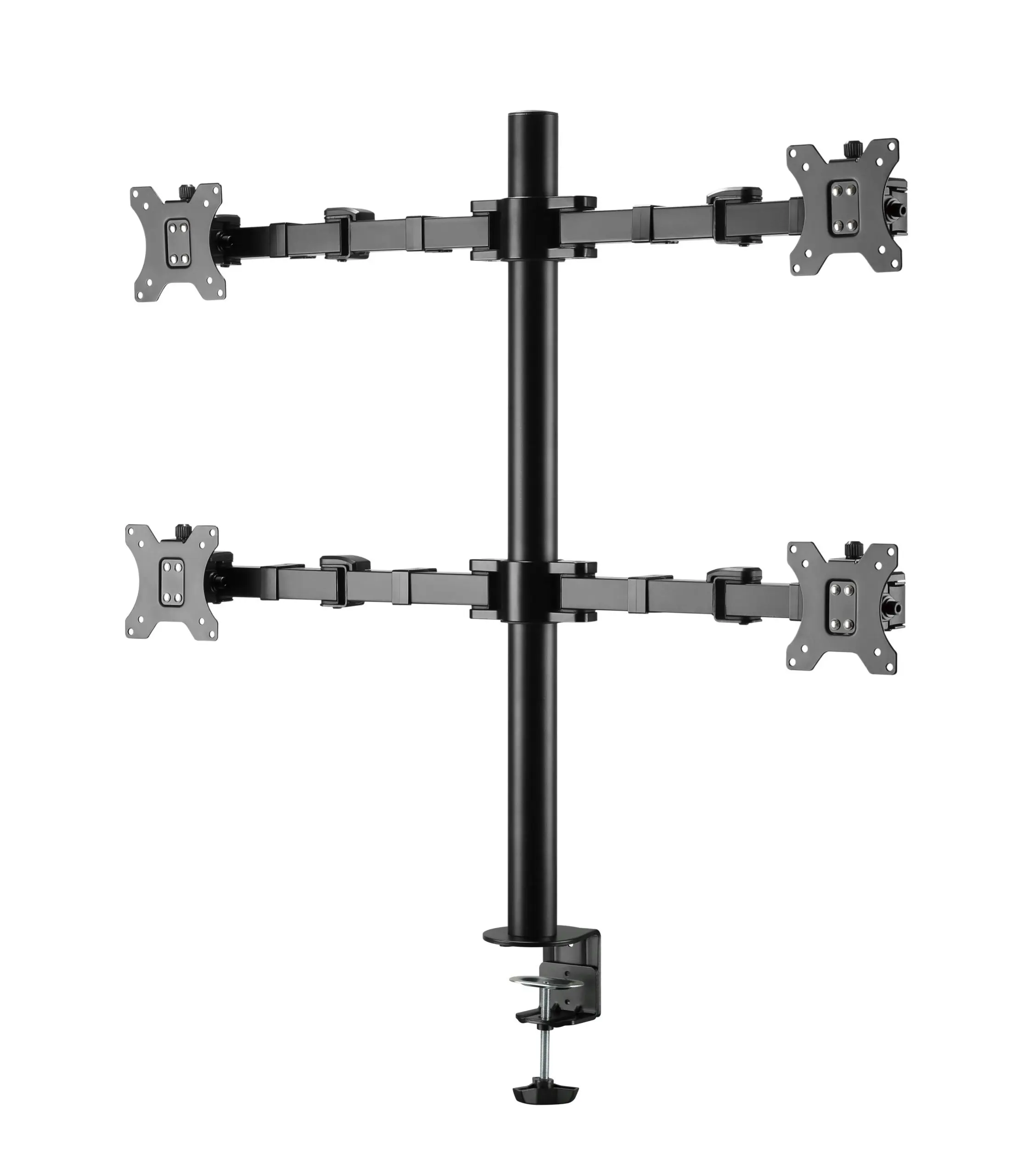 Brateck Quad Monitors Affordable Steel Articulating Monitor Arm