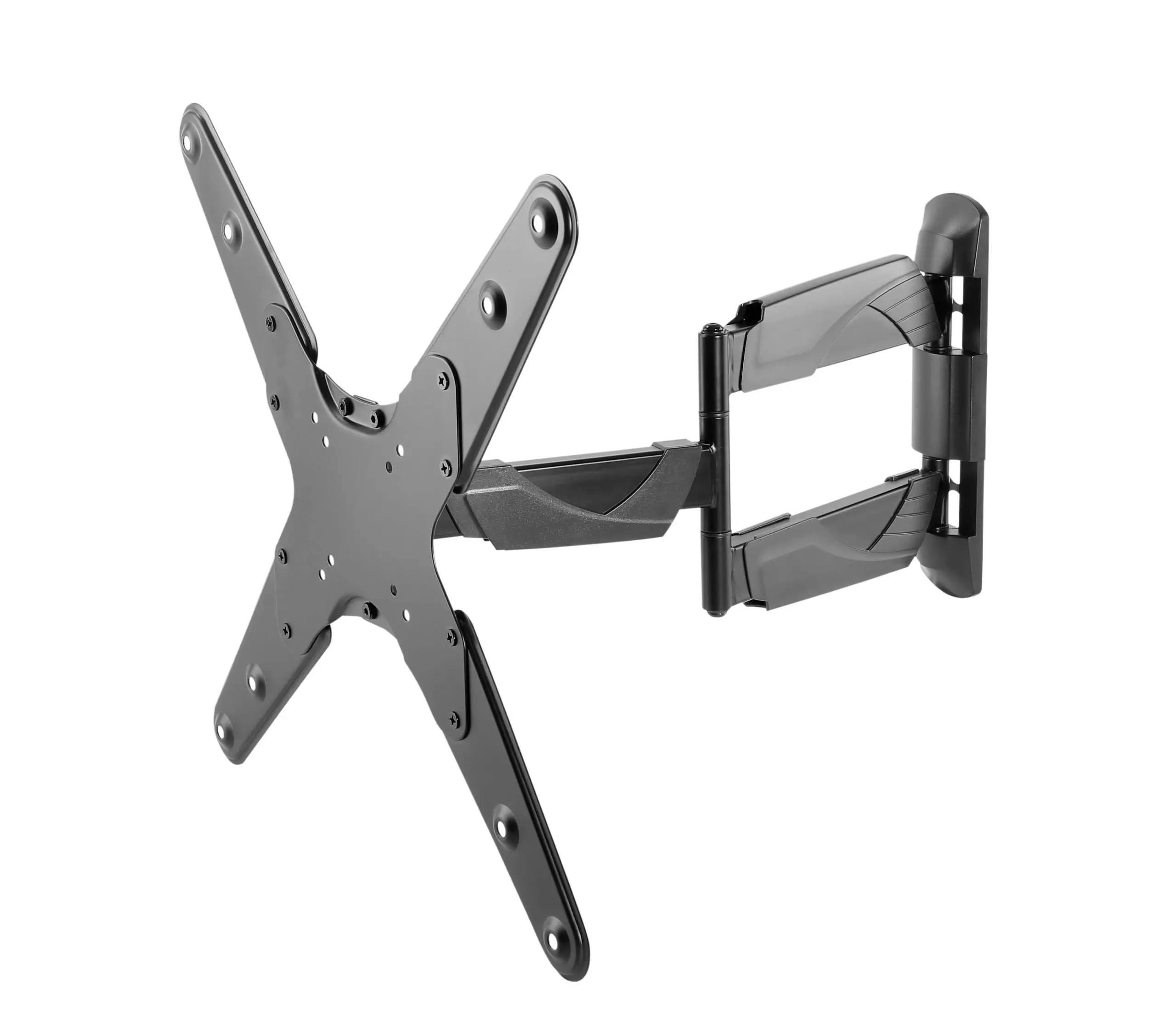 Brateck Slim Full Motion Curved & Flat Panel Tv Wall Mount - Black