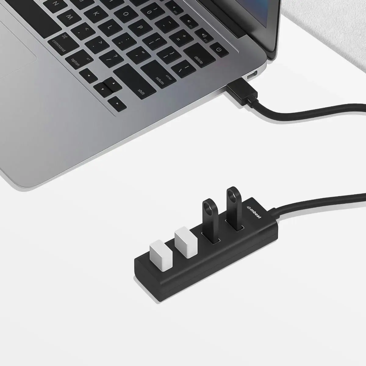 mBeat 4 Port Usb 3.0 Hub - Black