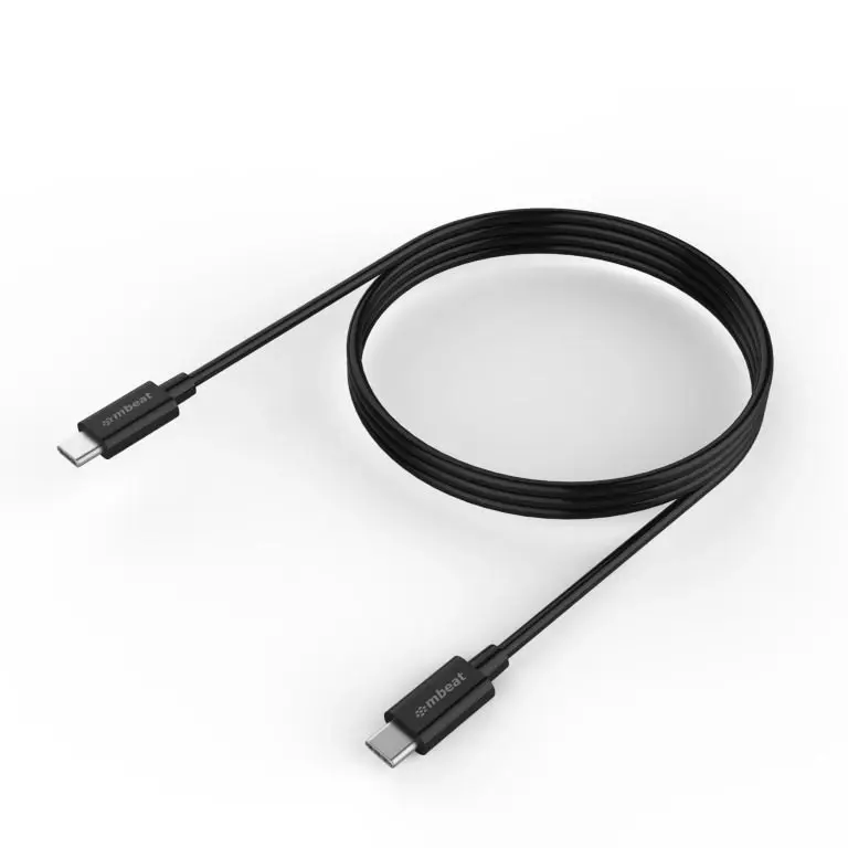 mBeat Prime Usb-c To Usb-c 2m 2.0 Charge And Sync Cable - Black