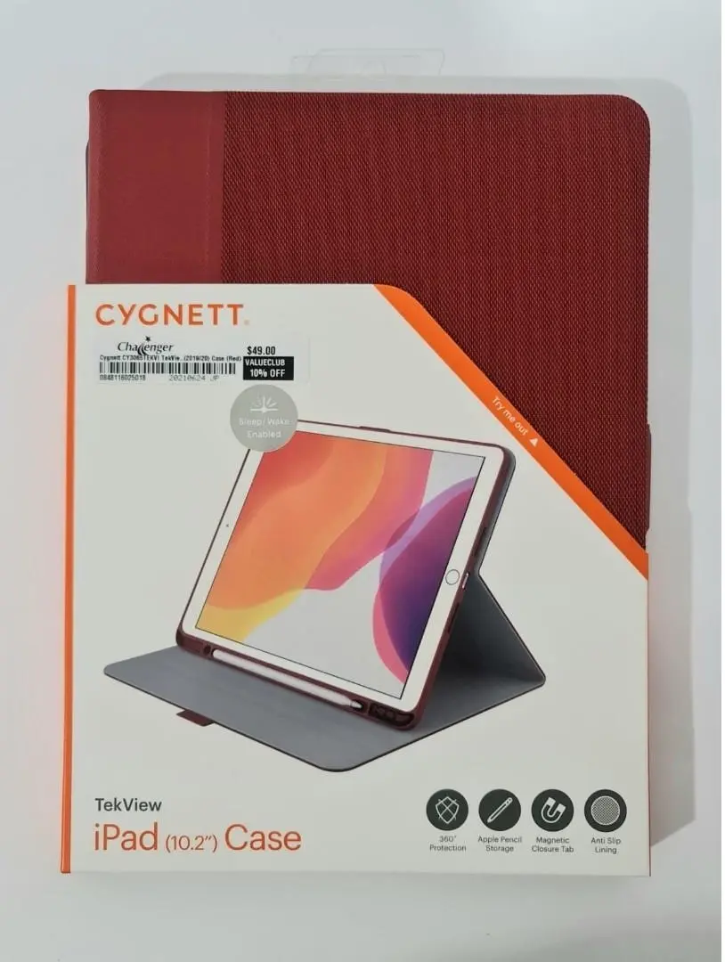 Cygnett Tekview Slimline Case For Apple Ipad 10.2'' - Red