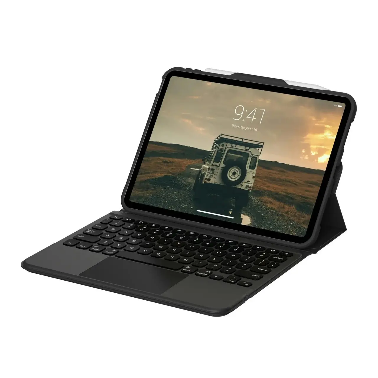 UAG Rugged Bluetooth Keyboard Trackpad Case For Ipad 10.9" - Black