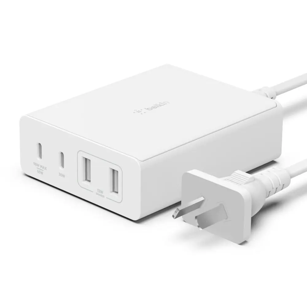 Belkin Boost Charge Pro 4-port Gan Charger (108w) - White