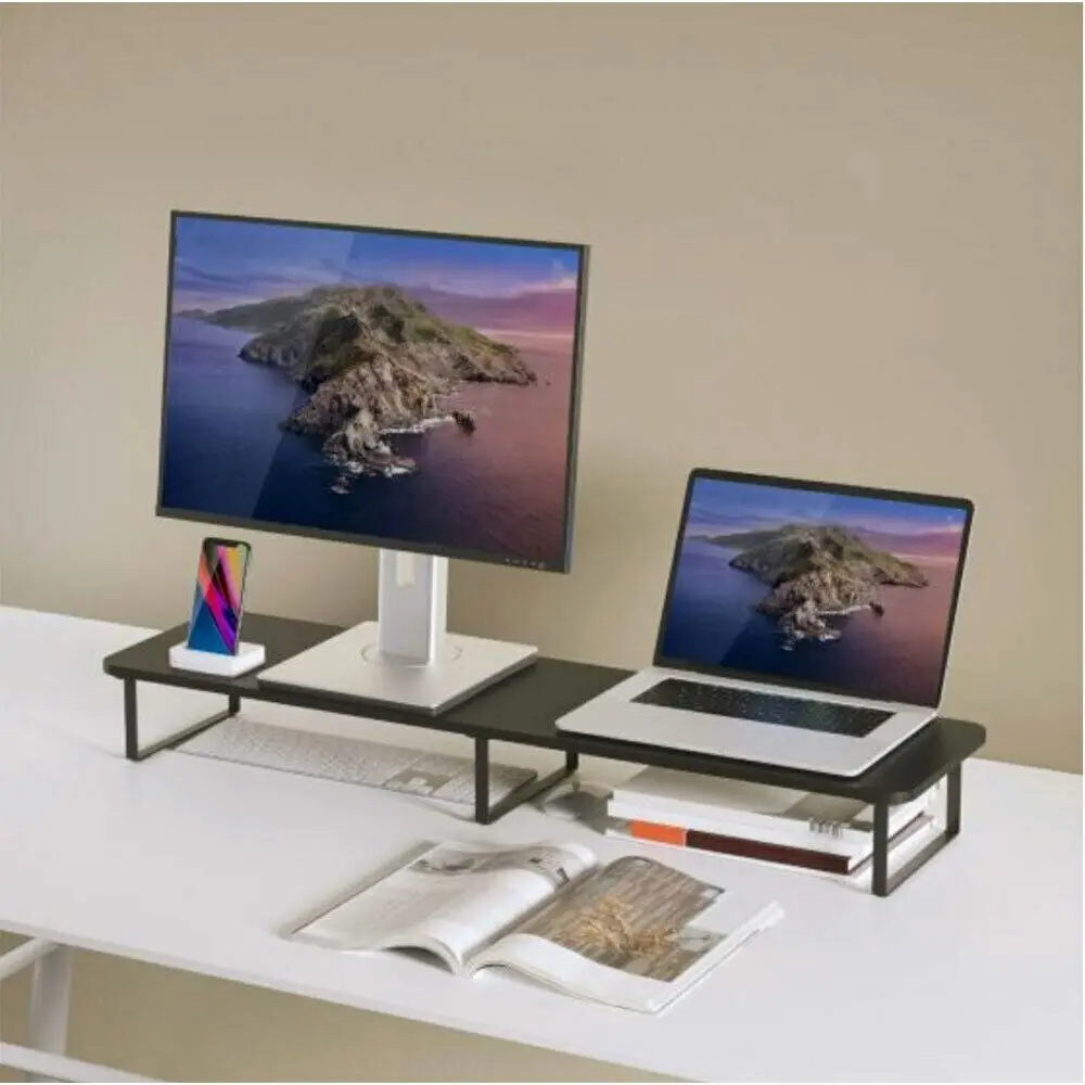 mBeat Activiva Dual Monitor Riser - Black