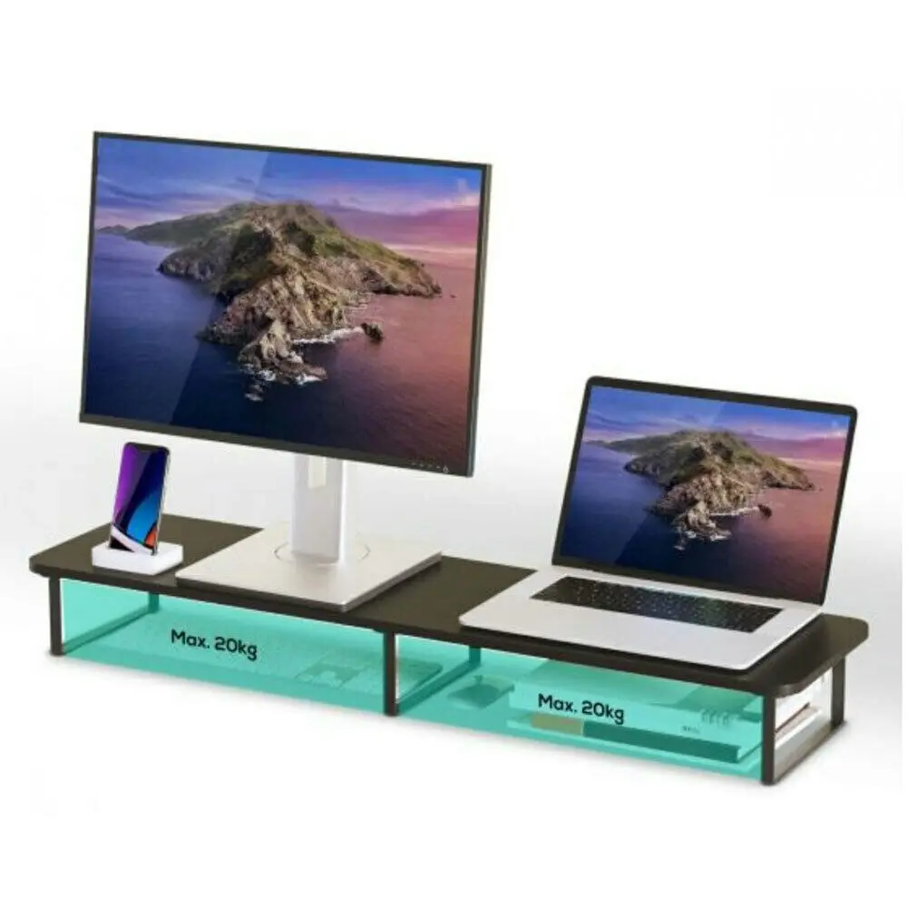 mBeat Activiva Dual Monitor Riser - Black