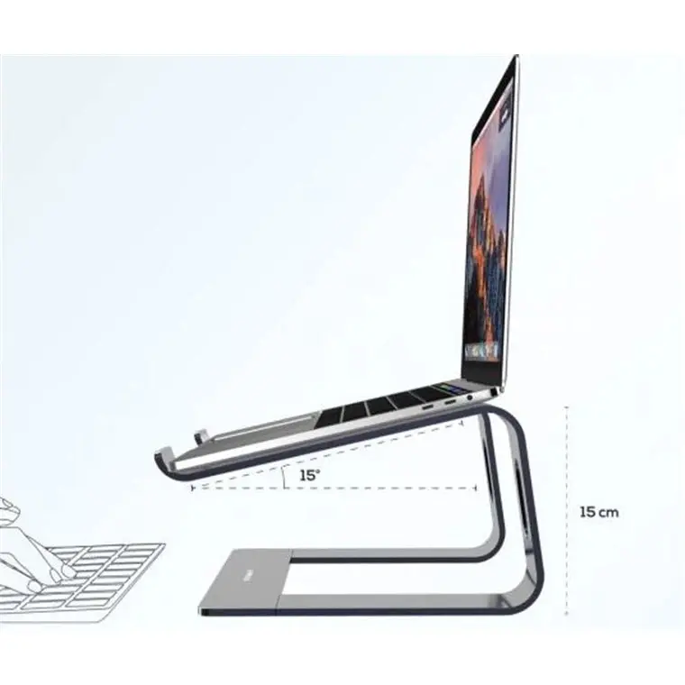 mBeat Stage S1 Elevated Laptop Stand Up To 16" - Space Grey