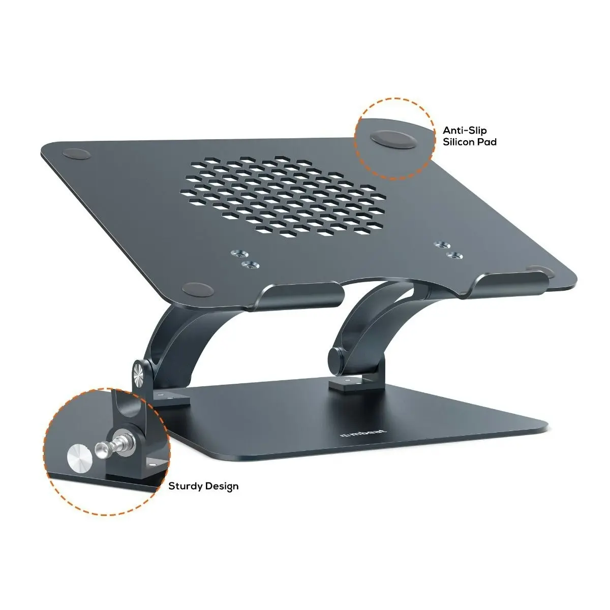 mBeat Stage S6 Adjustable Elevated Laptop & Macbook Stand - Grey