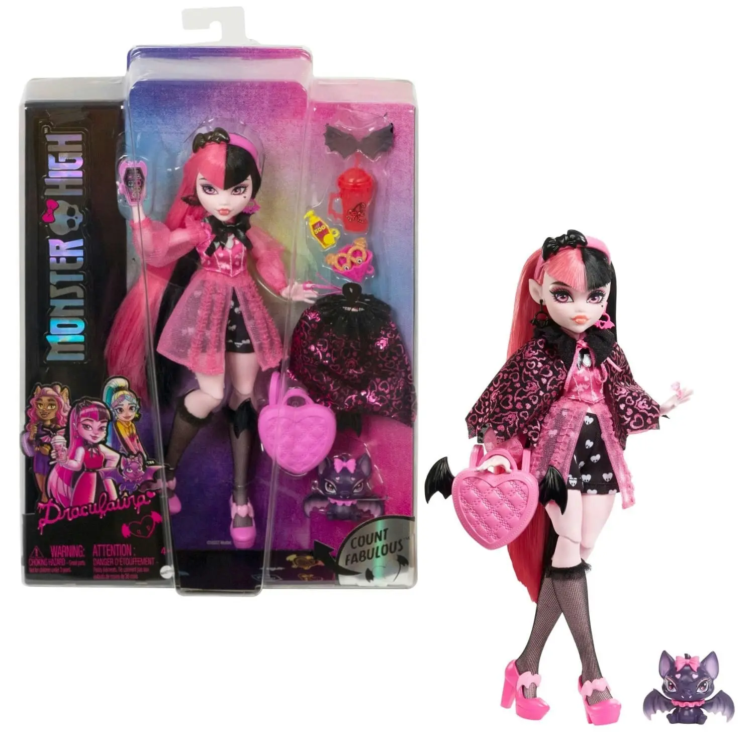 Monster High - Draculaura Doll With Pet And Accessories