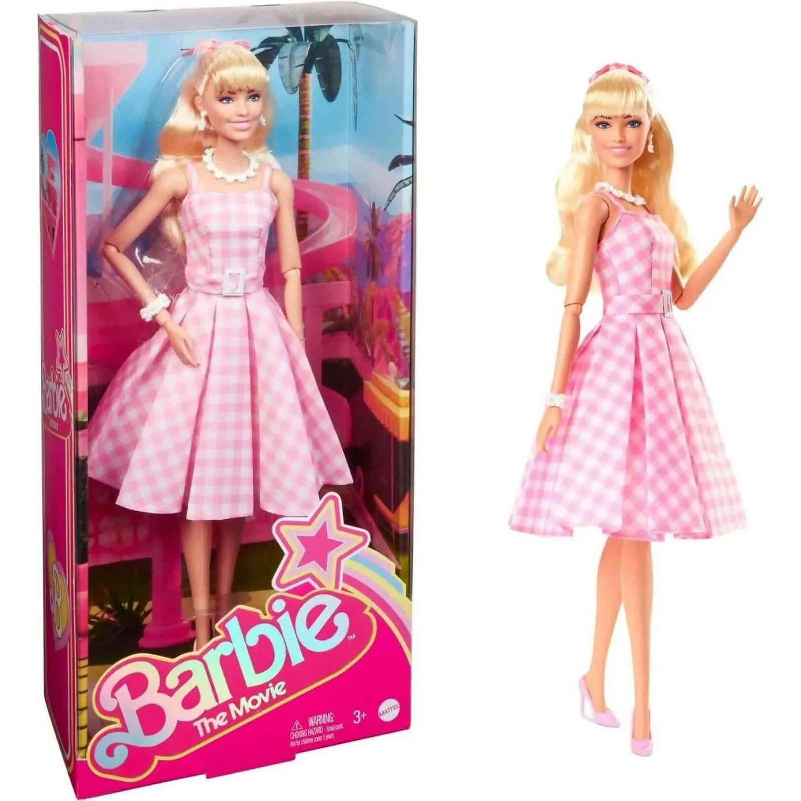 Barbie - Barbie The Movie Collectible Doll Margot Robbie As Barbie In Pink Gingham Dress - Mattel