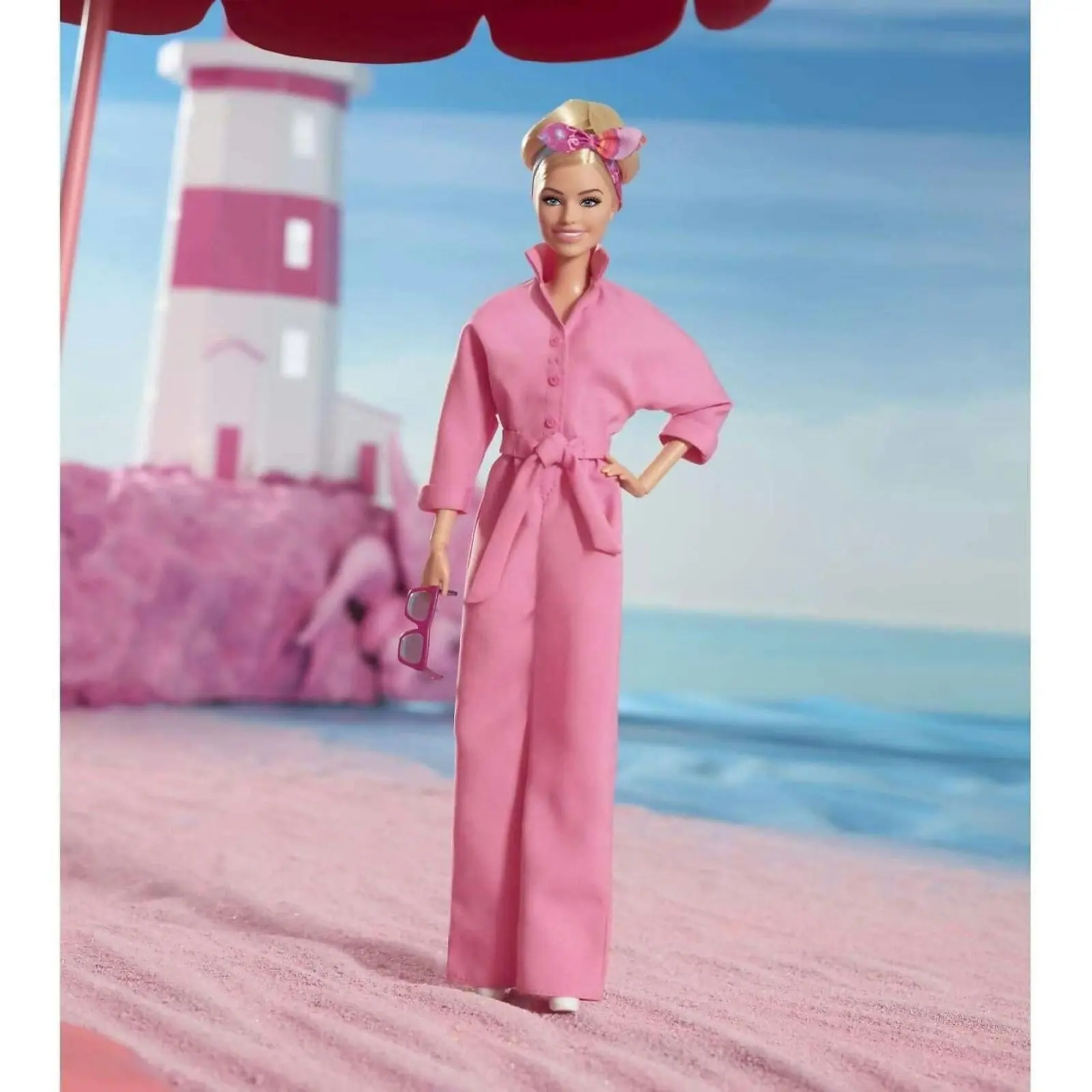 Barbie - Barbie The Movie Collectible Doll Margot Robbie As Barbie In Pink Power Jumpsuit - Mattel