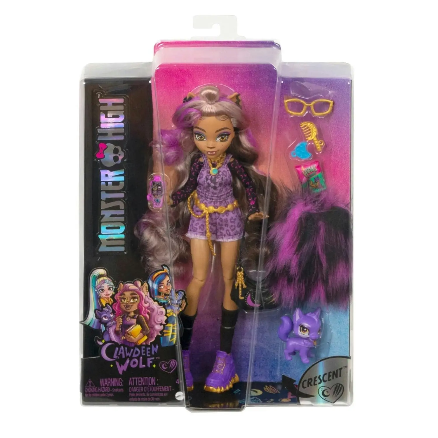 Monster High - Clawdeen Wolf Doll With Pet And Accessories