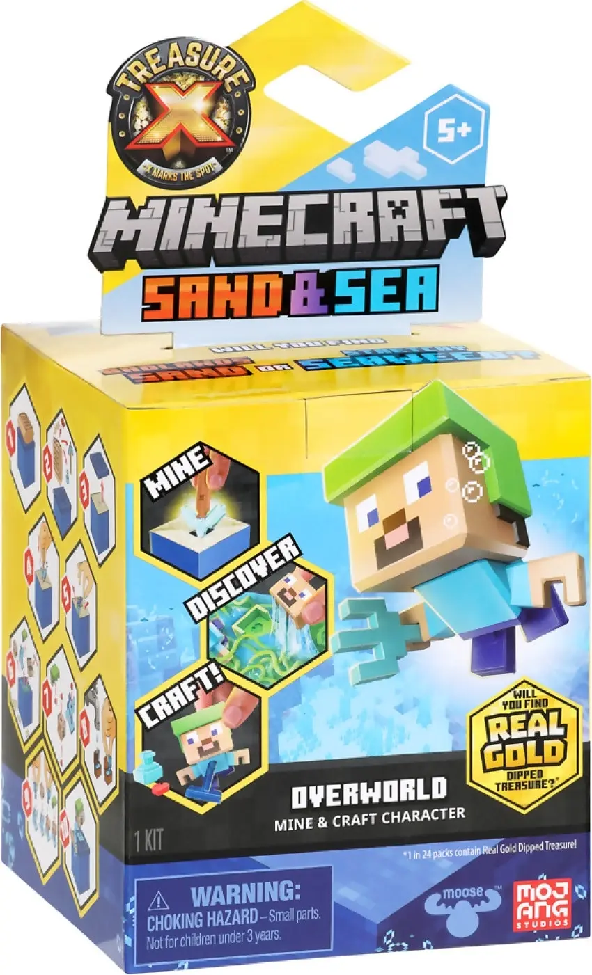 Treasure X - Minecraft Sand & Sea Overworld Mine & Craft Character