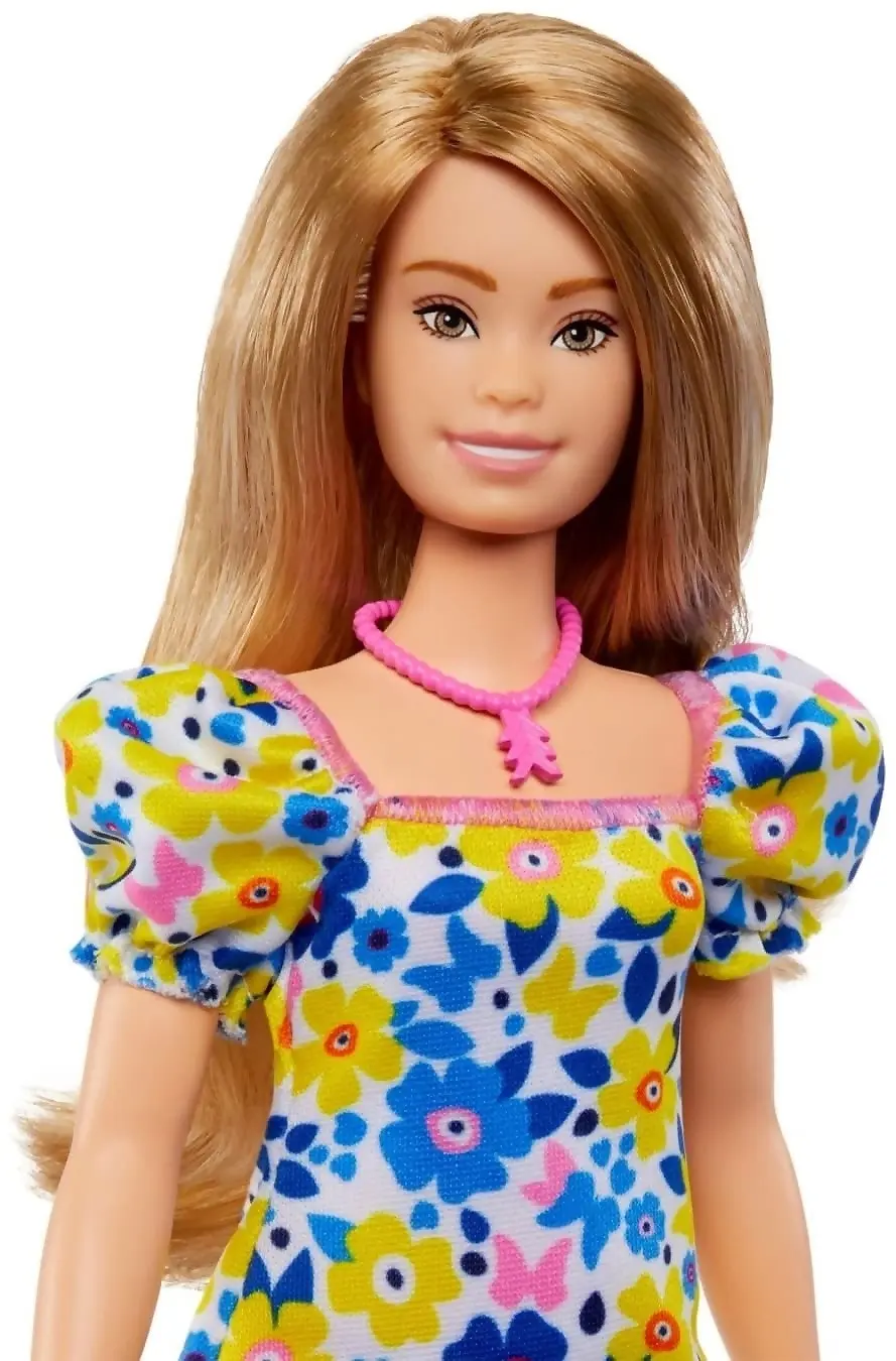 Barbie - Fashionistas Doll With Down Syndrome Wearing Floral Dress - Mattel