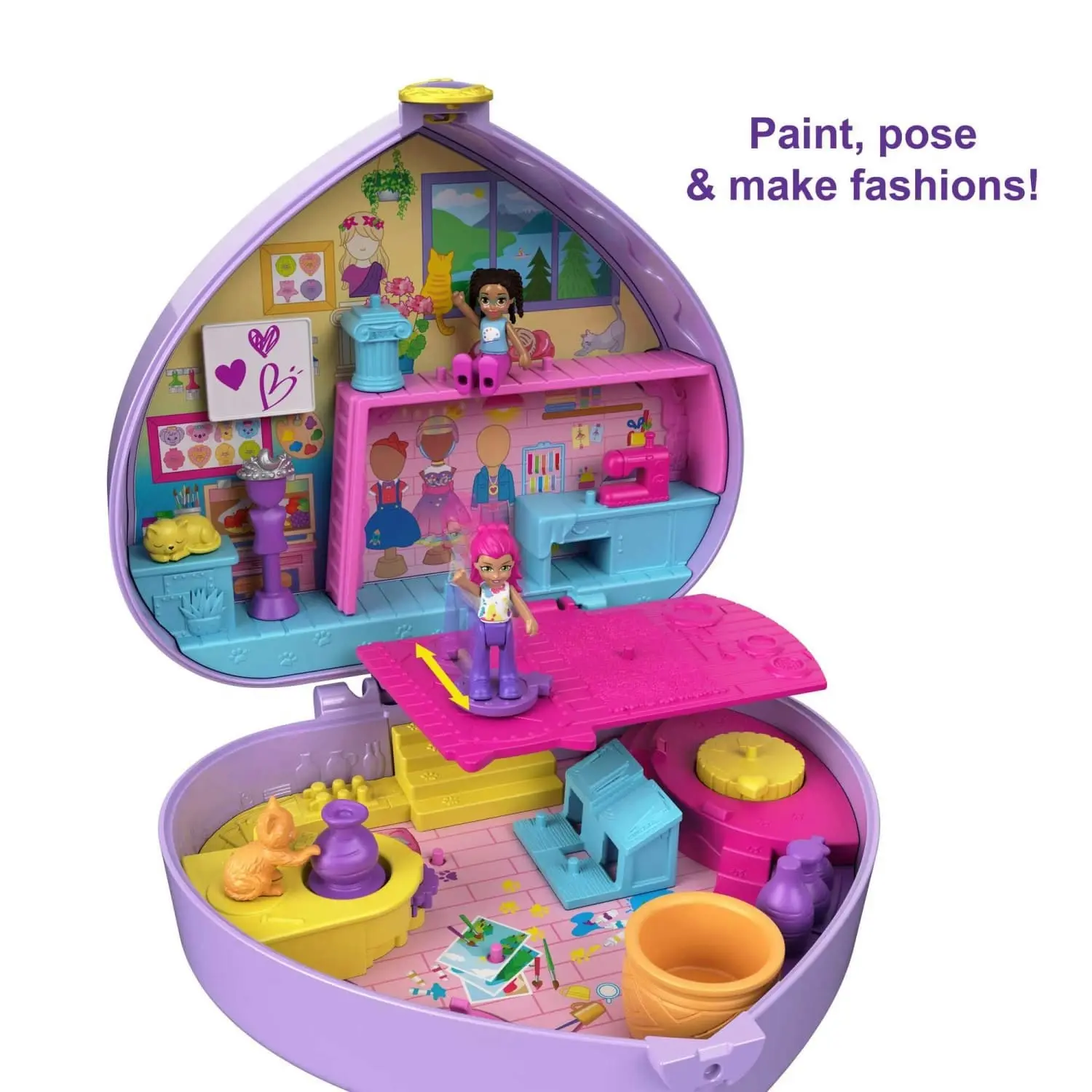 Polly Pocket - Art Studio Compact Starring Shani™ Mattel