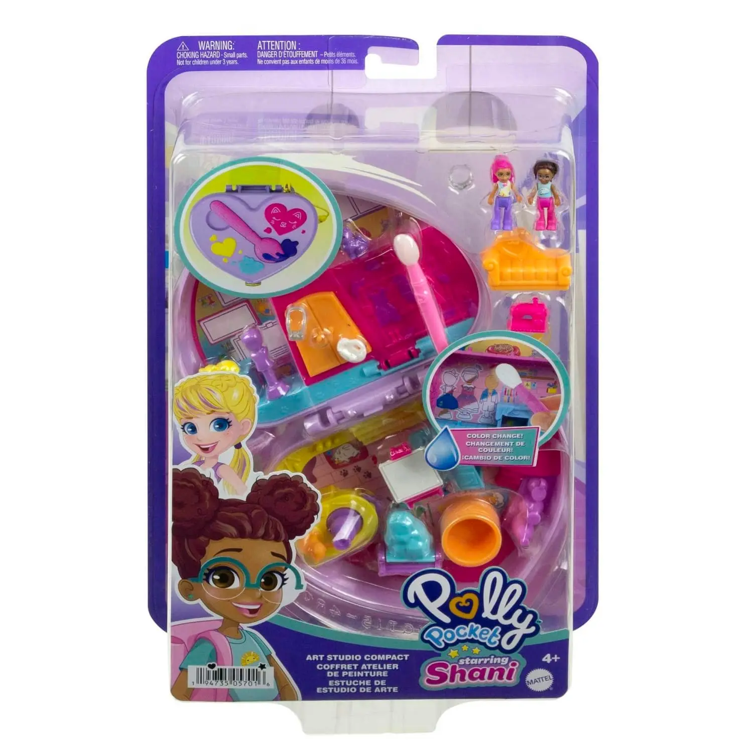 Polly Pocket - Art Studio Compact Starring Shani™ Mattel