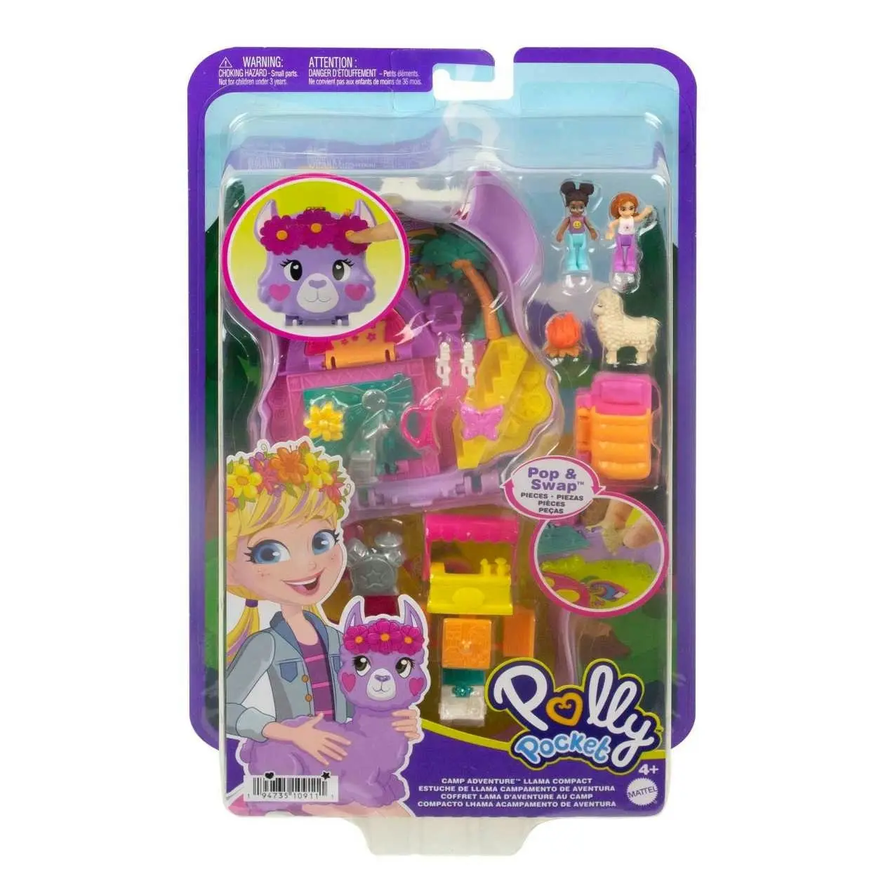 Polly Pocket - Camp Adventure Llama Compact