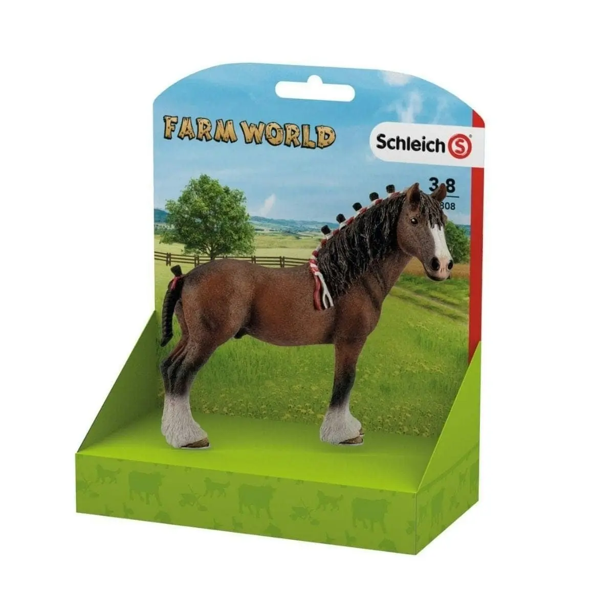 Schleich - Clydesdale Gelding  Farm World Animal Figurine