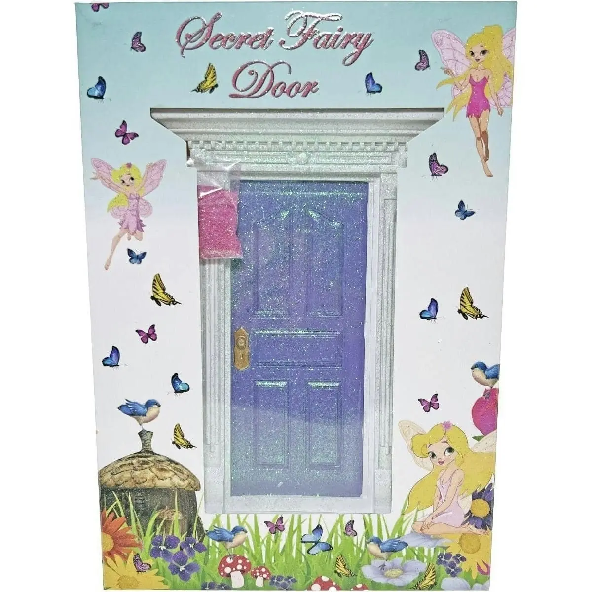 Cotton Candy -  Purple Glitter Secret Fairy Door