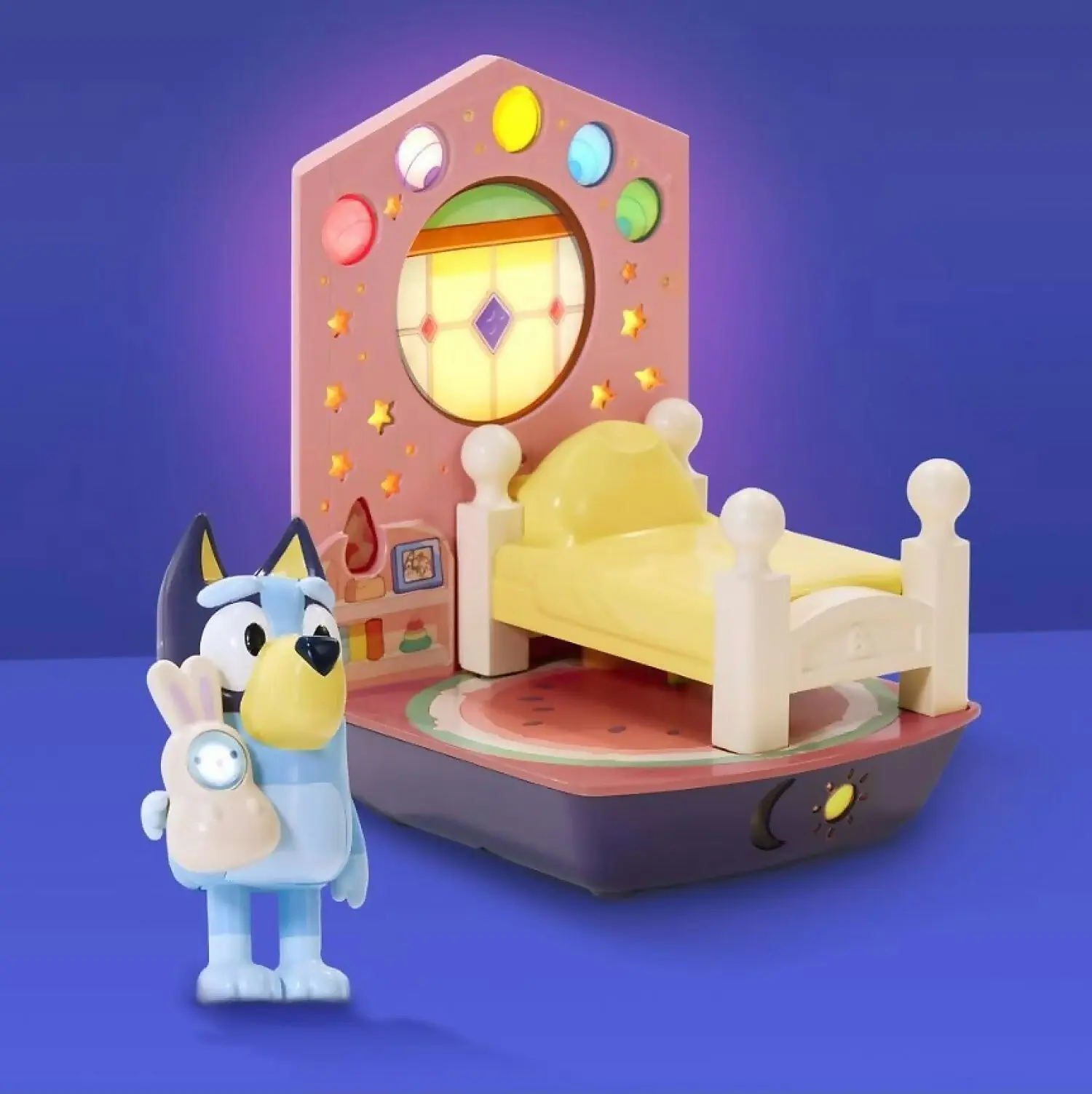 Bluey - Goglow Dream 3 In 1 Nightlight Kids Bedside Sleep Trainer With Torch And Sleep Timer Multicoloured