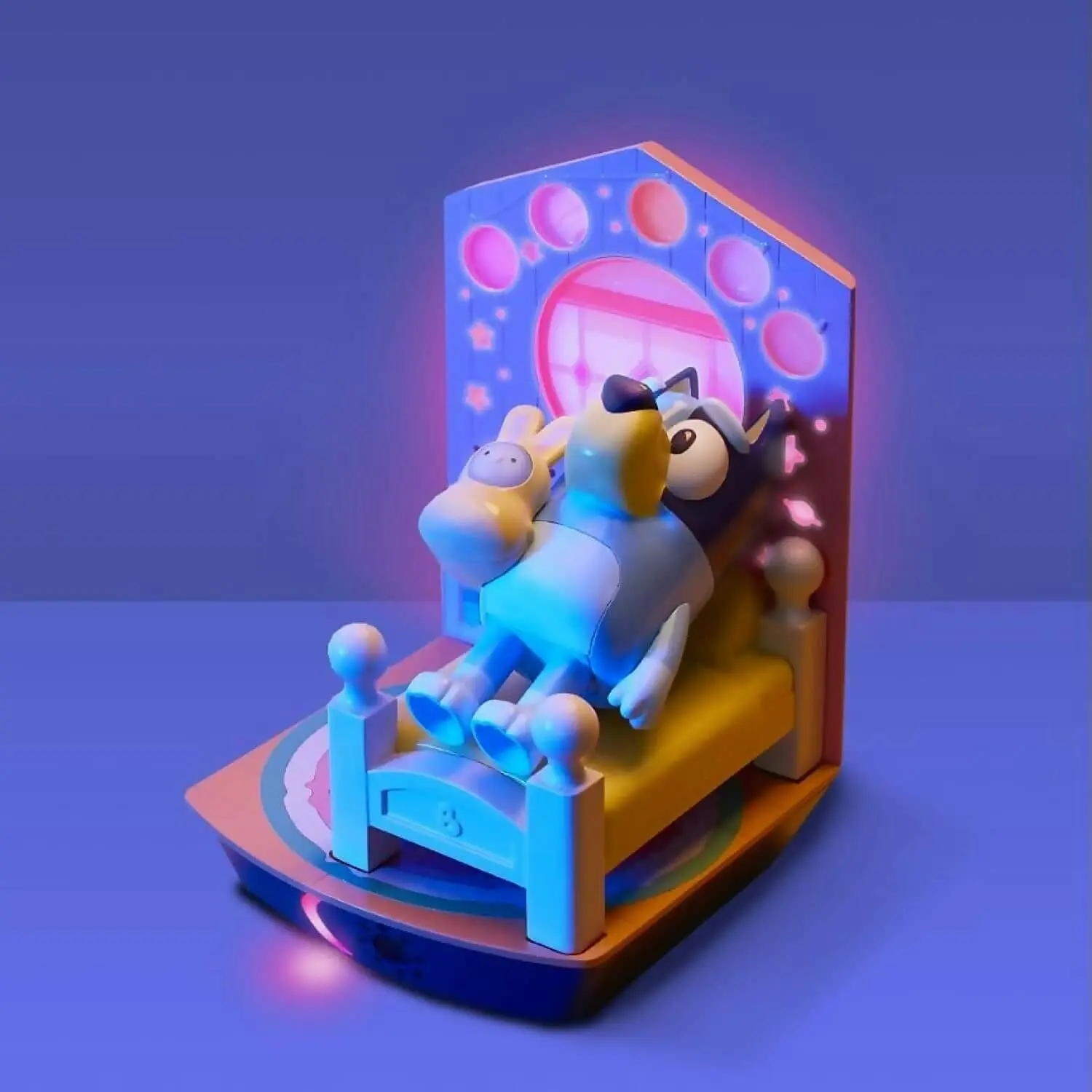 Bluey - Goglow Dream 3 In 1 Nightlight Kids Bedside Sleep Trainer With Torch And Sleep Timer Multicoloured