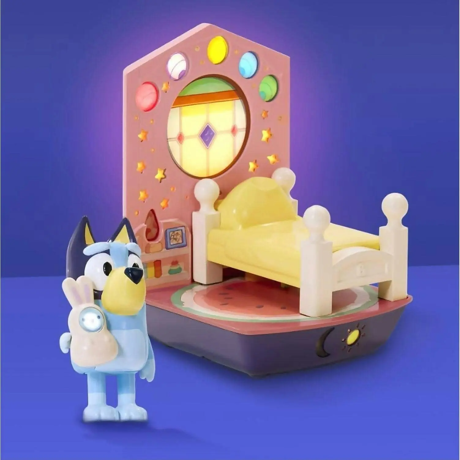 Bluey - Goglow Dream 3 In 1 Nightlight Kids Bedside Sleep Trainer With Torch And Sleep Timer Multicoloured