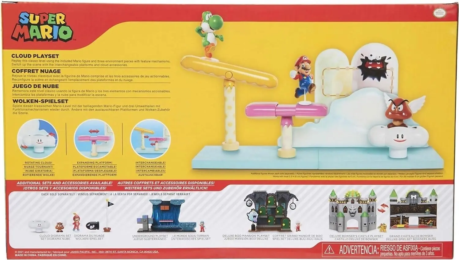 Nintendo - Super Mario 2.5-inch Cloud Playset