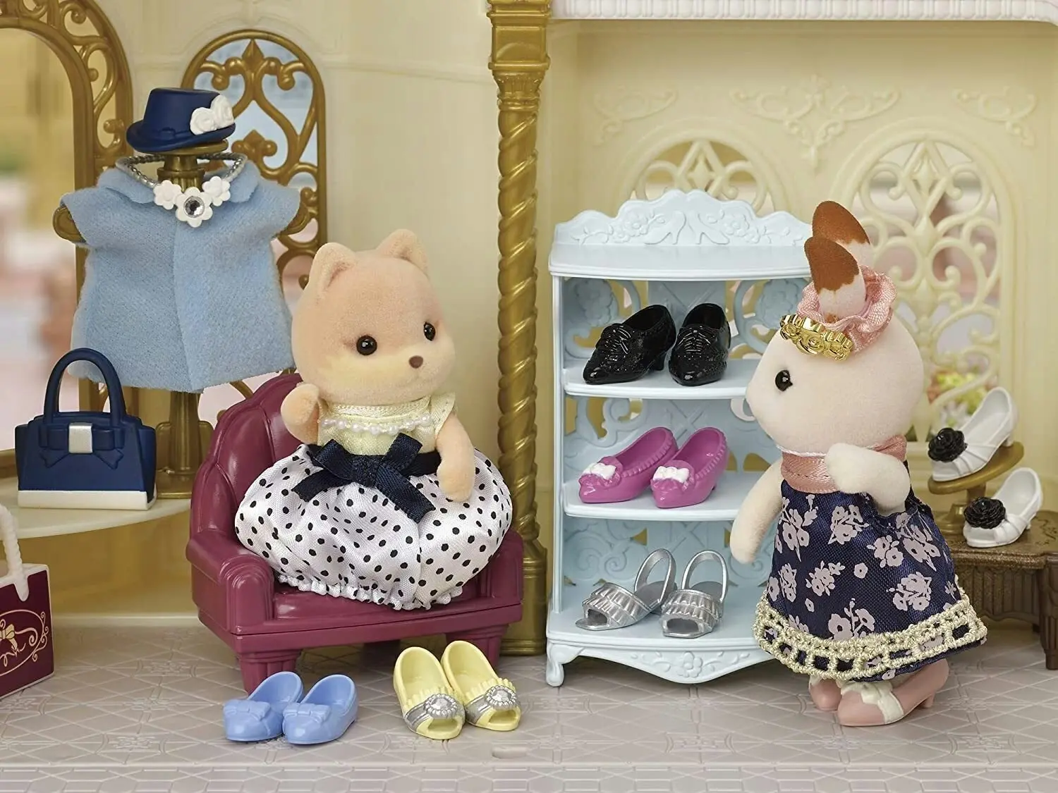 Sylvanian Families - Fashion Play Set Shoe Shop Collection Animal Doll Playset