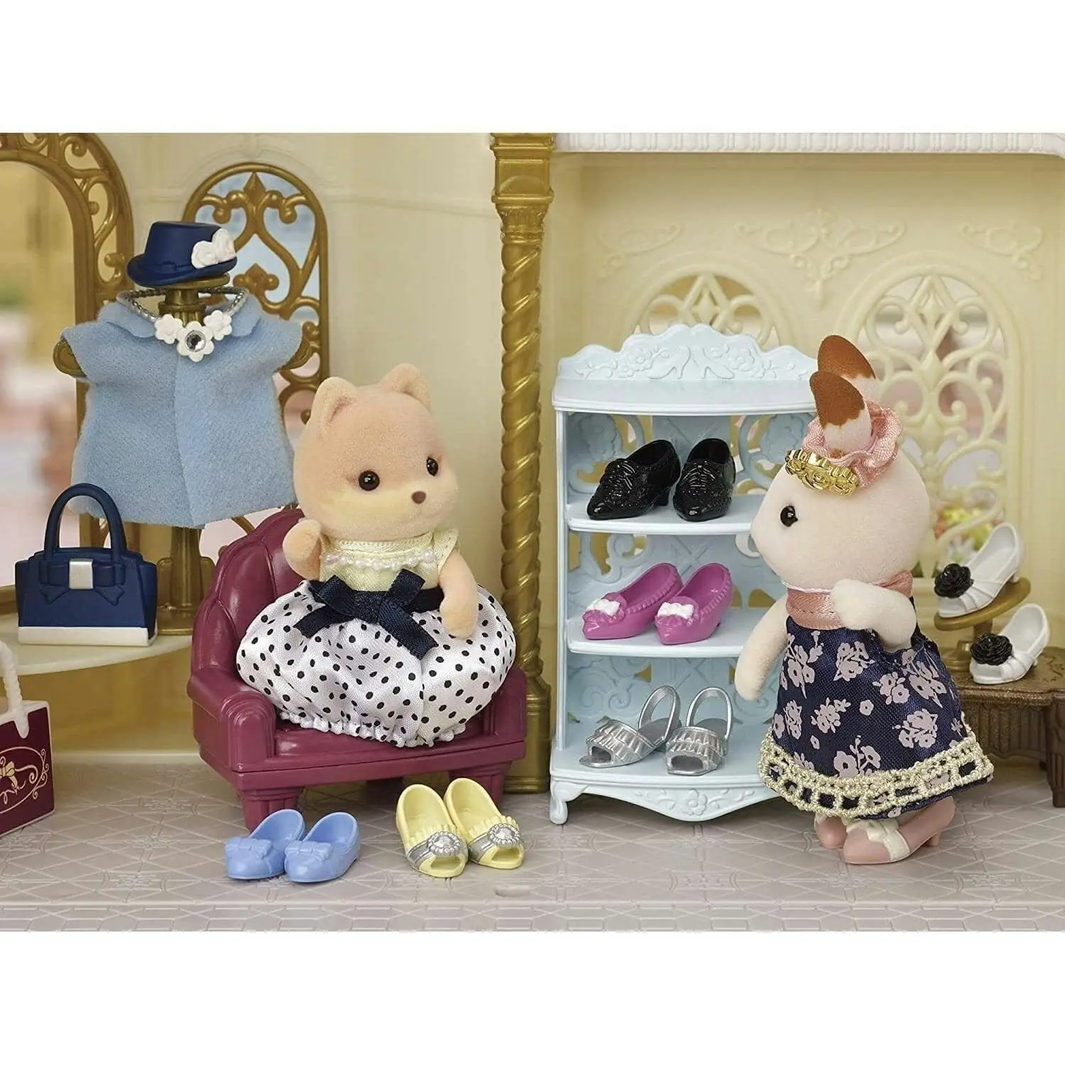 Sylvanian Families - Fashion Play Set Shoe Shop Collection Animal Doll Playset