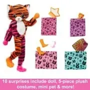 Barbie Cutie Reveal Chelsea Doll And Accessories Jungle Series Tiger-themed Small Doll Set