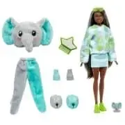 Barbie Cutie Reveal Doll And Accessories Jungle Series Elephant-themed Small Doll Set