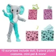 Barbie Cutie Reveal Doll And Accessories Jungle Series Elephant-themed Small Doll Set