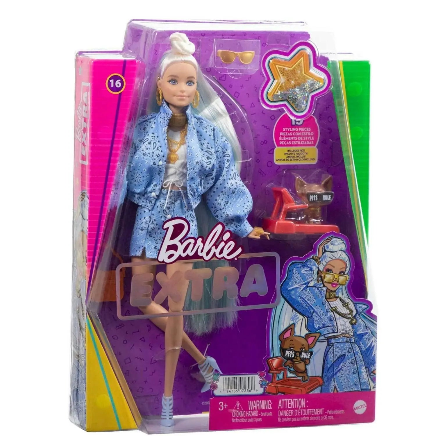 Barbie Doll And Accessories Barbie Extra Doll With Pet Chihuahua