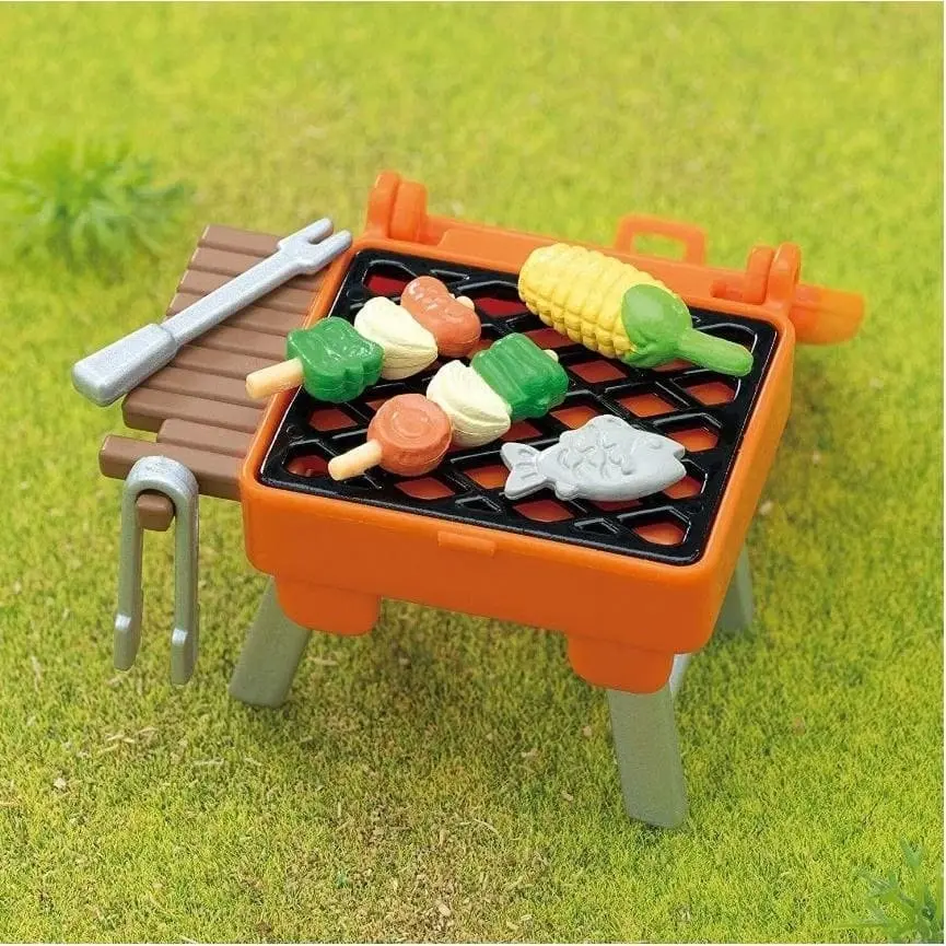 Sylvanian Families - Bbq Picnic Set With Elephant Girl Animal Doll Playset