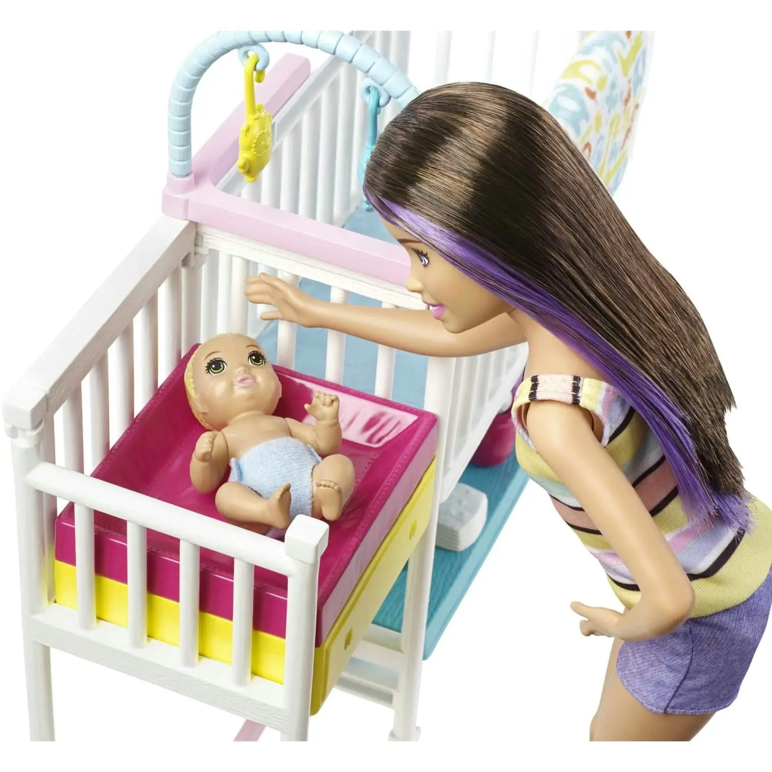 Barbie Skipper Babysitters Inc Nap N Nurture Nursery Dolls And Playset  Mattel