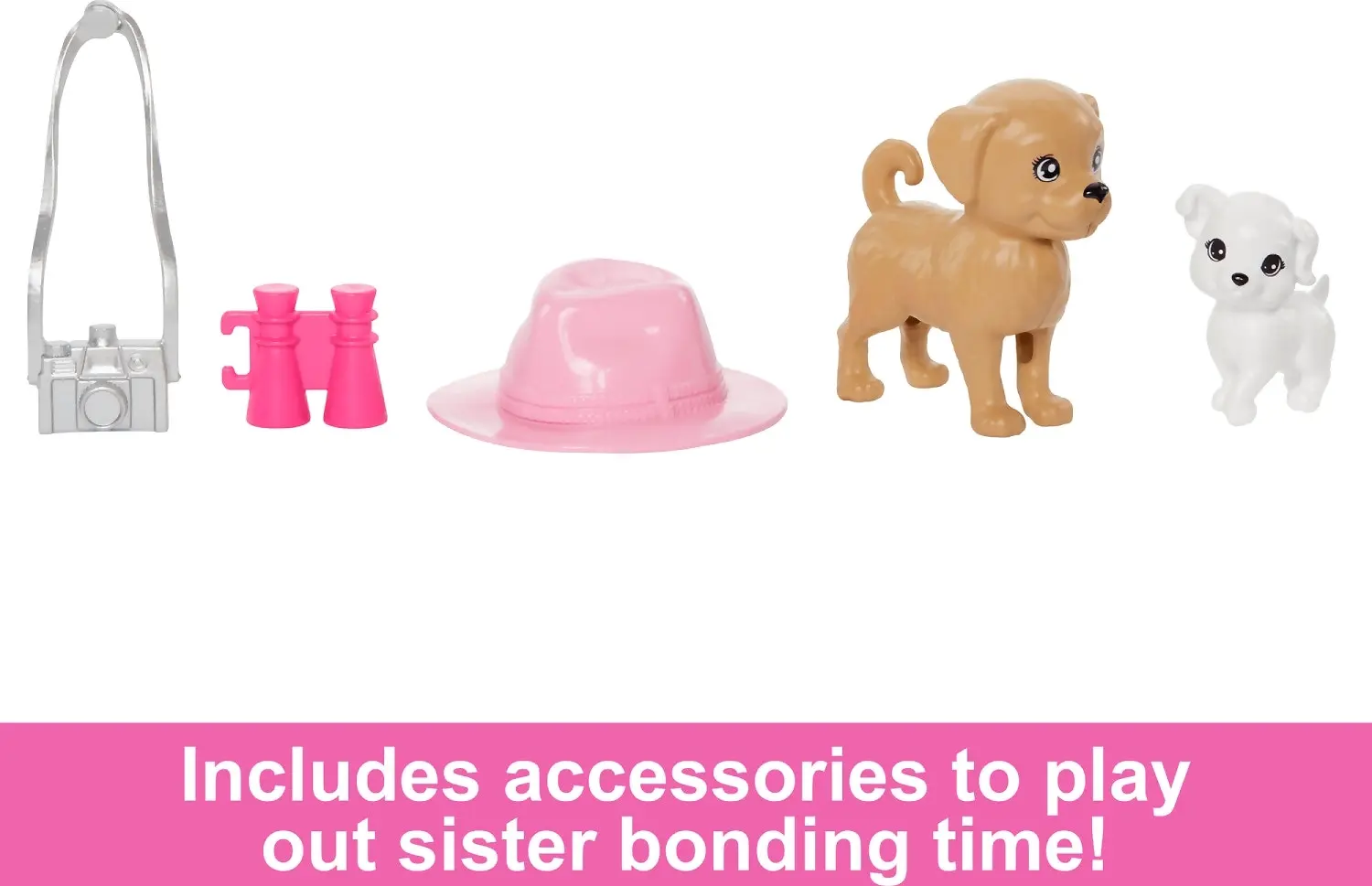 Barbie - Barbie & Stacie Sister Doll Set With 2 Pet Dogs & Accessories - Mattel