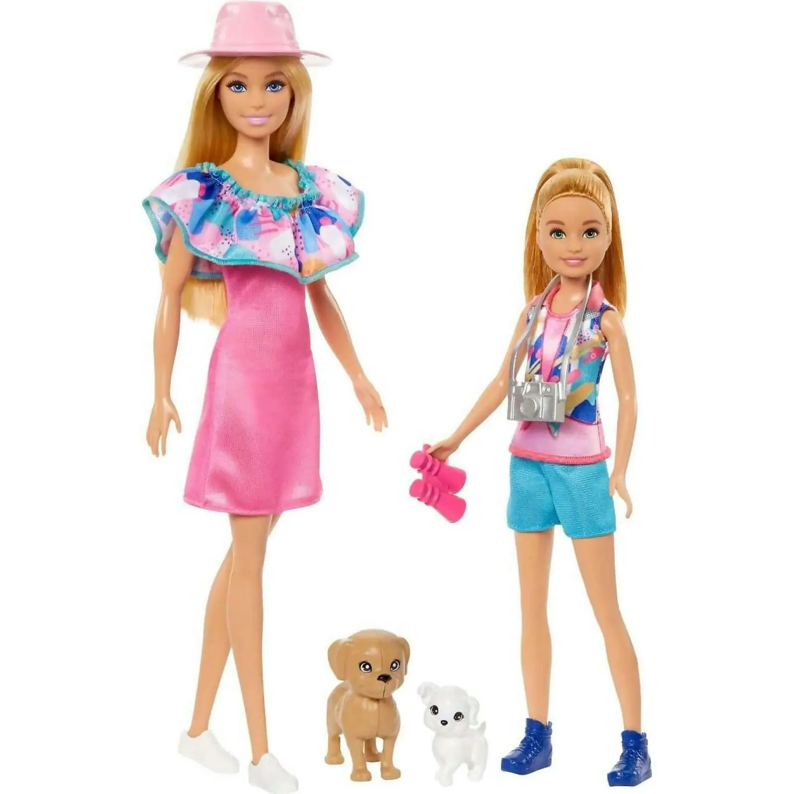 Barbie - Barbie & Stacie Sister Doll Set With 2 Pet Dogs & Accessories - Mattel