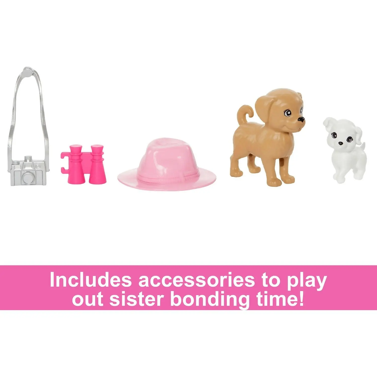 Barbie - Barbie & Stacie Sister Doll Set With 2 Pet Dogs & Accessories - Mattel