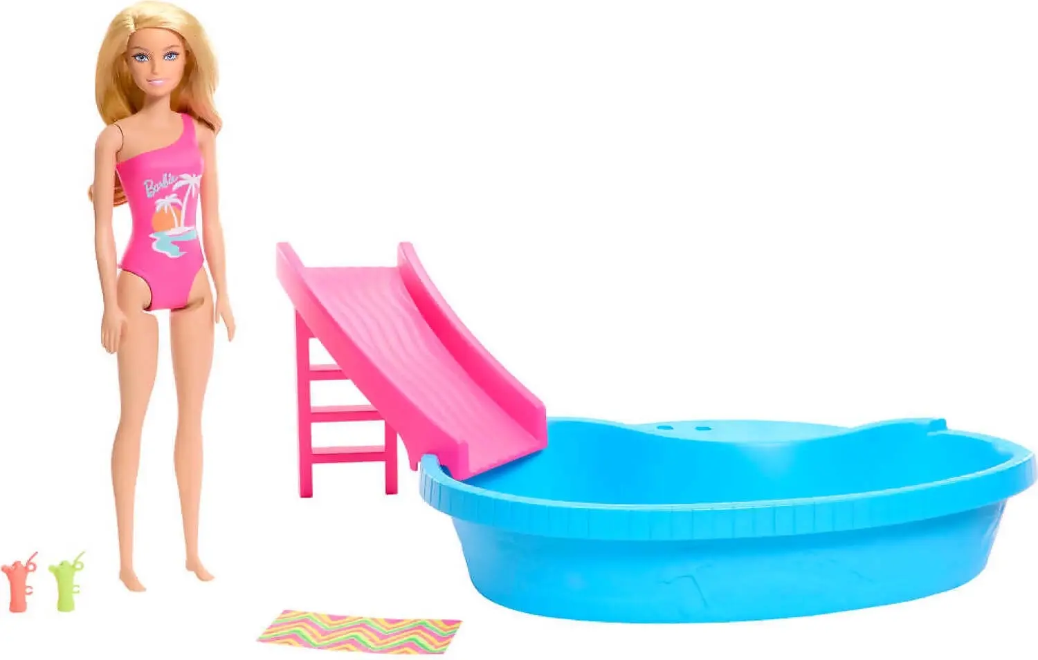 Barbie - Summer Pool With Doll - Mattel