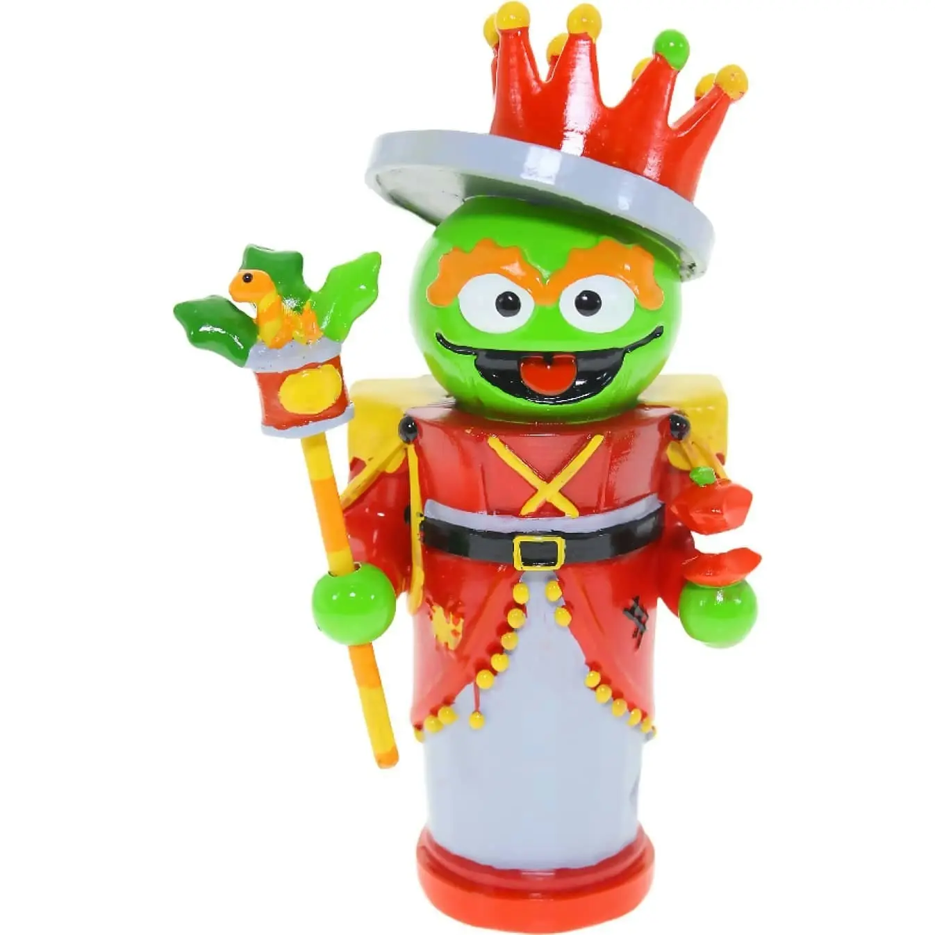 Cotton Candy - Xmas Sesame St. Oscar The Grouch Nutcracker - Small