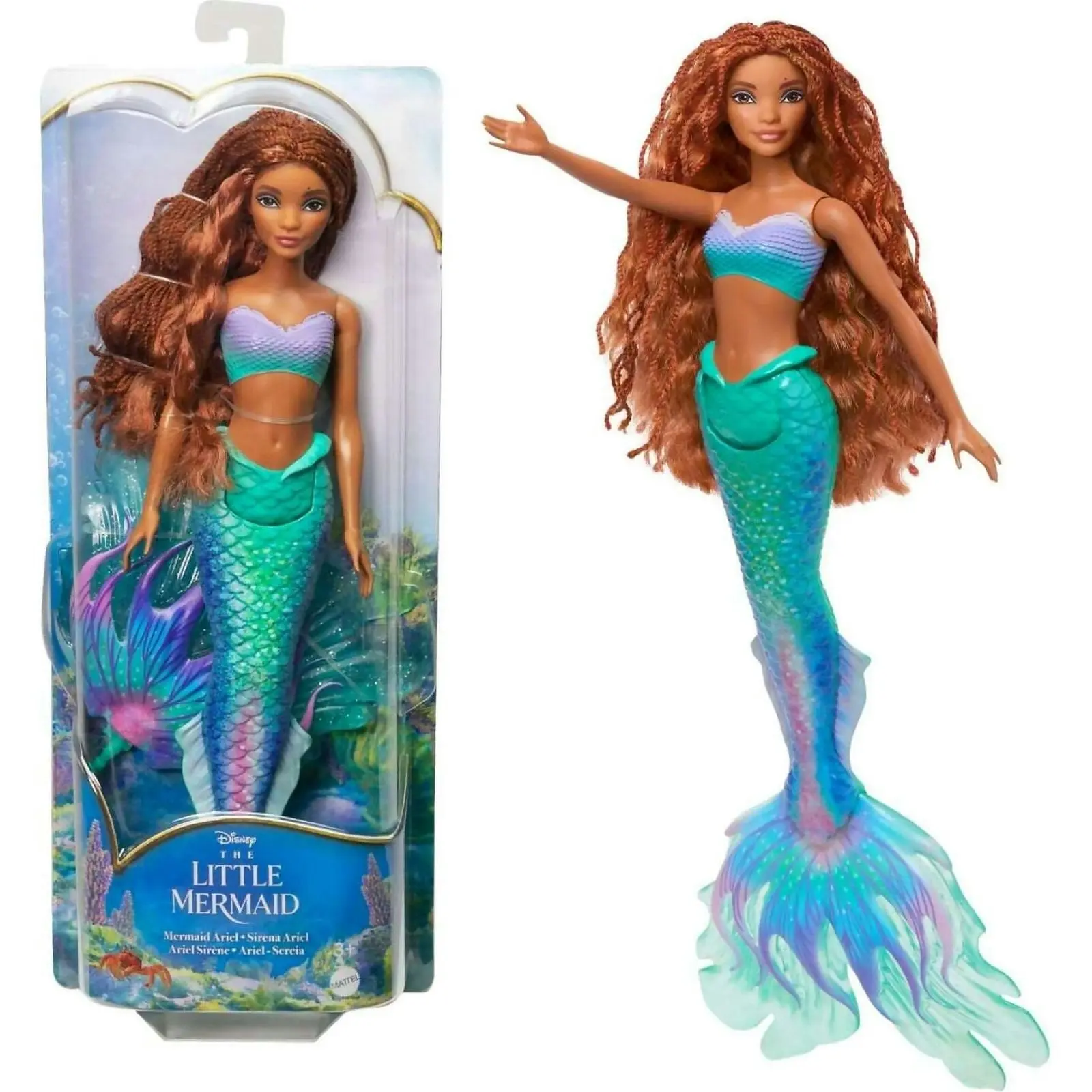 Disney - The Little Mermaid Ariel Doll Mermaid Fashion Doll Inspired By The Movie - Mattel