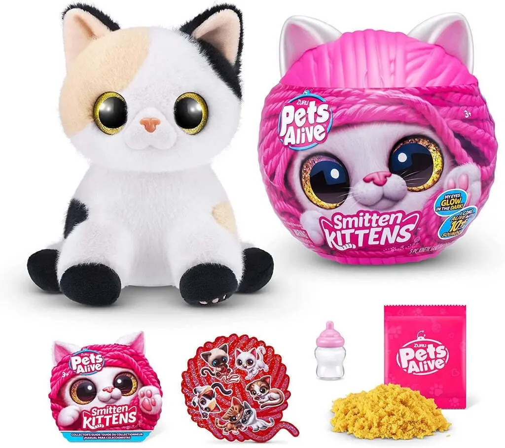 ZURU - Pet's Smitten Kitten's Interactive Plush