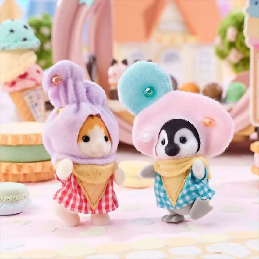 Sylvanian Families - Baby Duo - Ice Cream Sundaes Animal Doll Playset