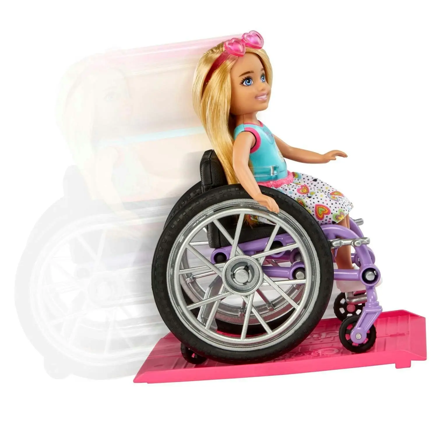 Barbie Chelsea Doll (blonde) & Wheelchair Toy For 3 Year Olds & Up