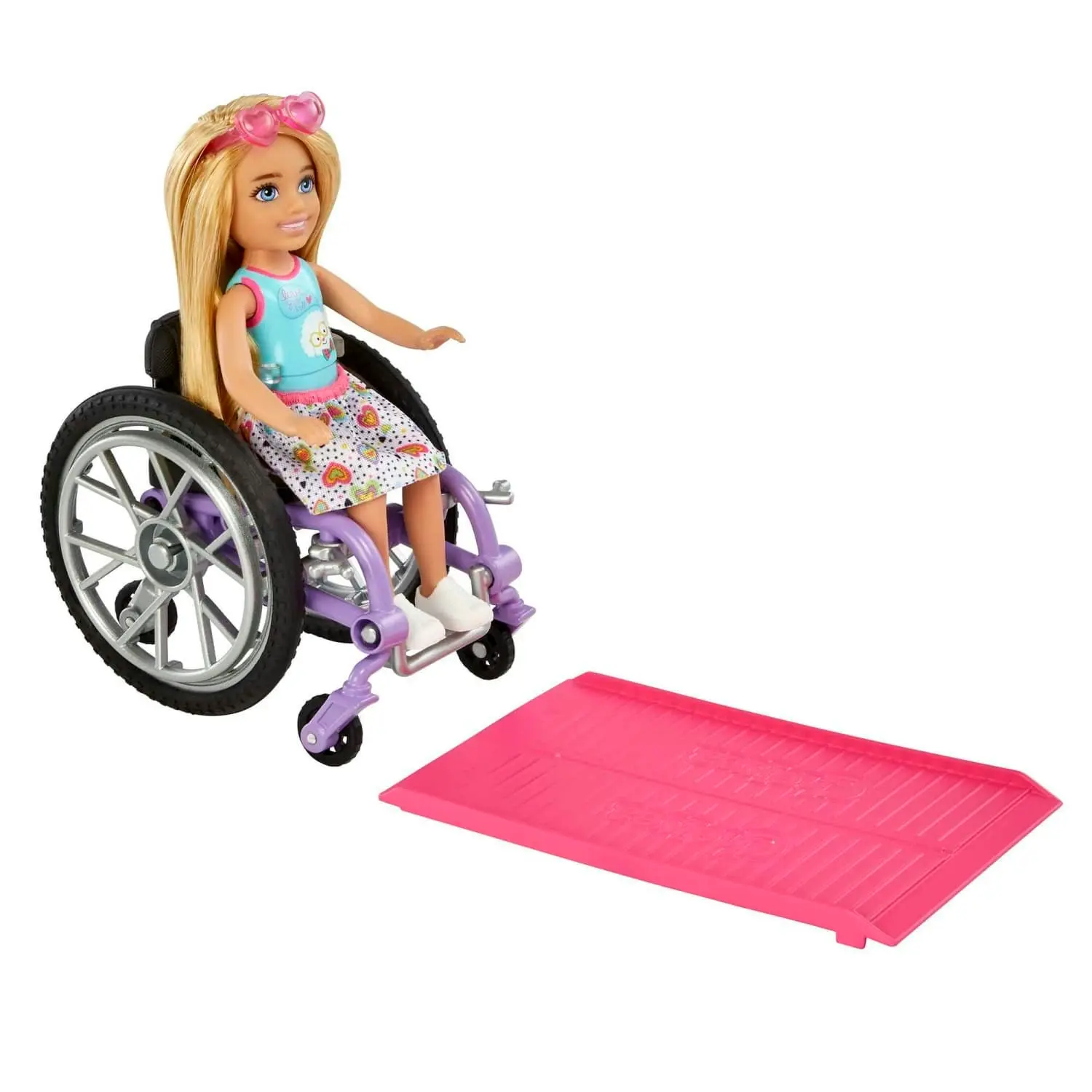 Barbie Chelsea Doll (blonde) & Wheelchair Toy For 3 Year Olds & Up