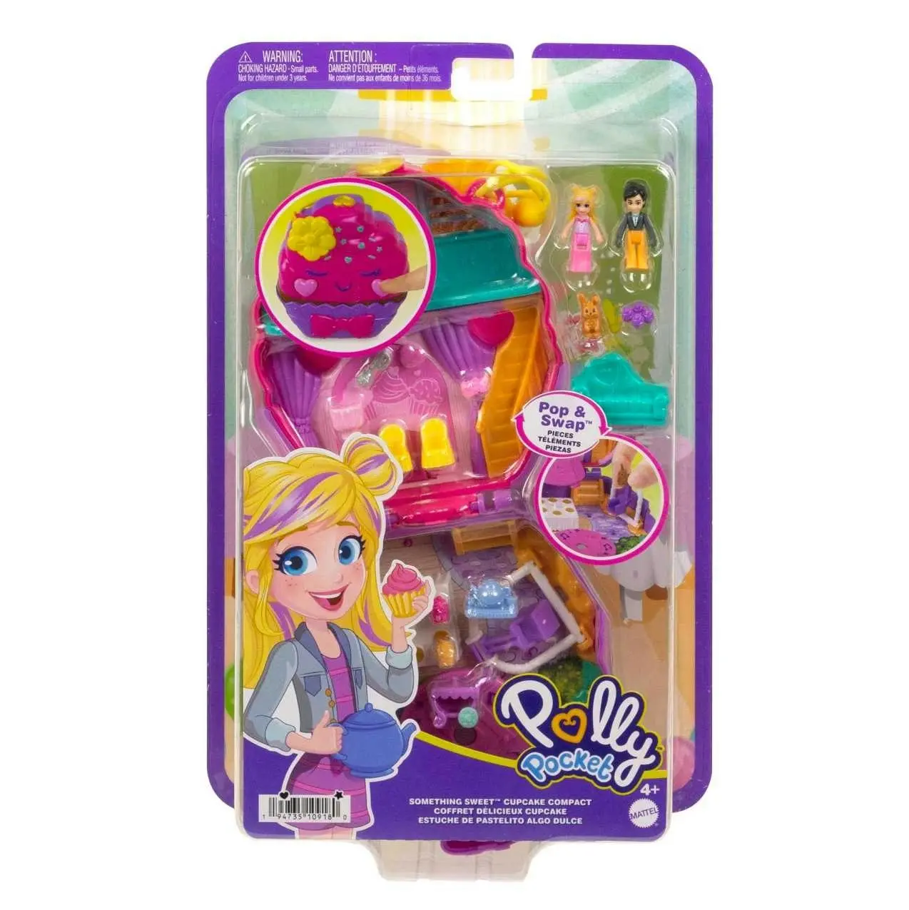 Polly Pocket - Something Sweet Cupcake Compact Playset