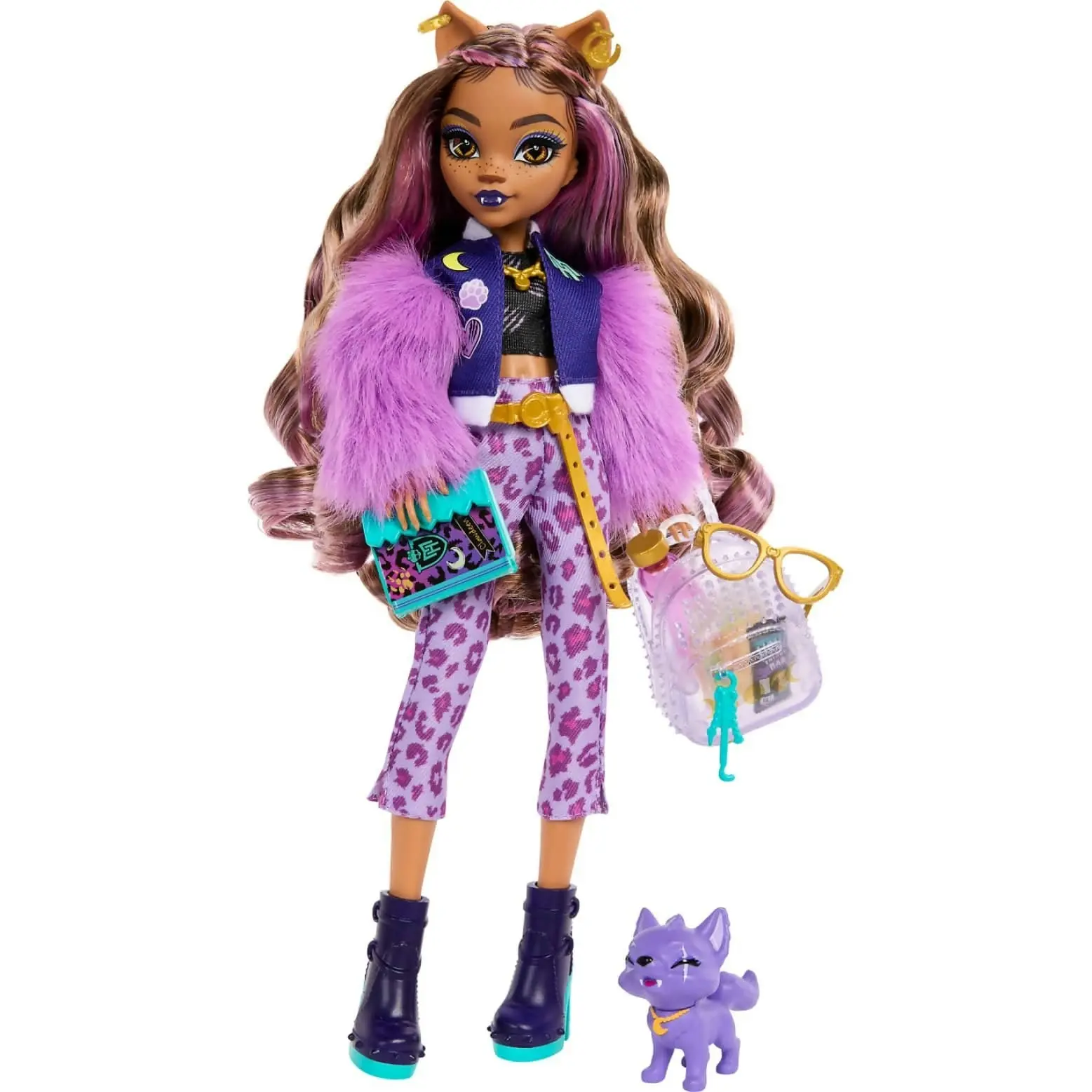 Monster High - Clawdeen Wolf Fashion Doll With Pet Dog Crescent And Accessories - Mattel