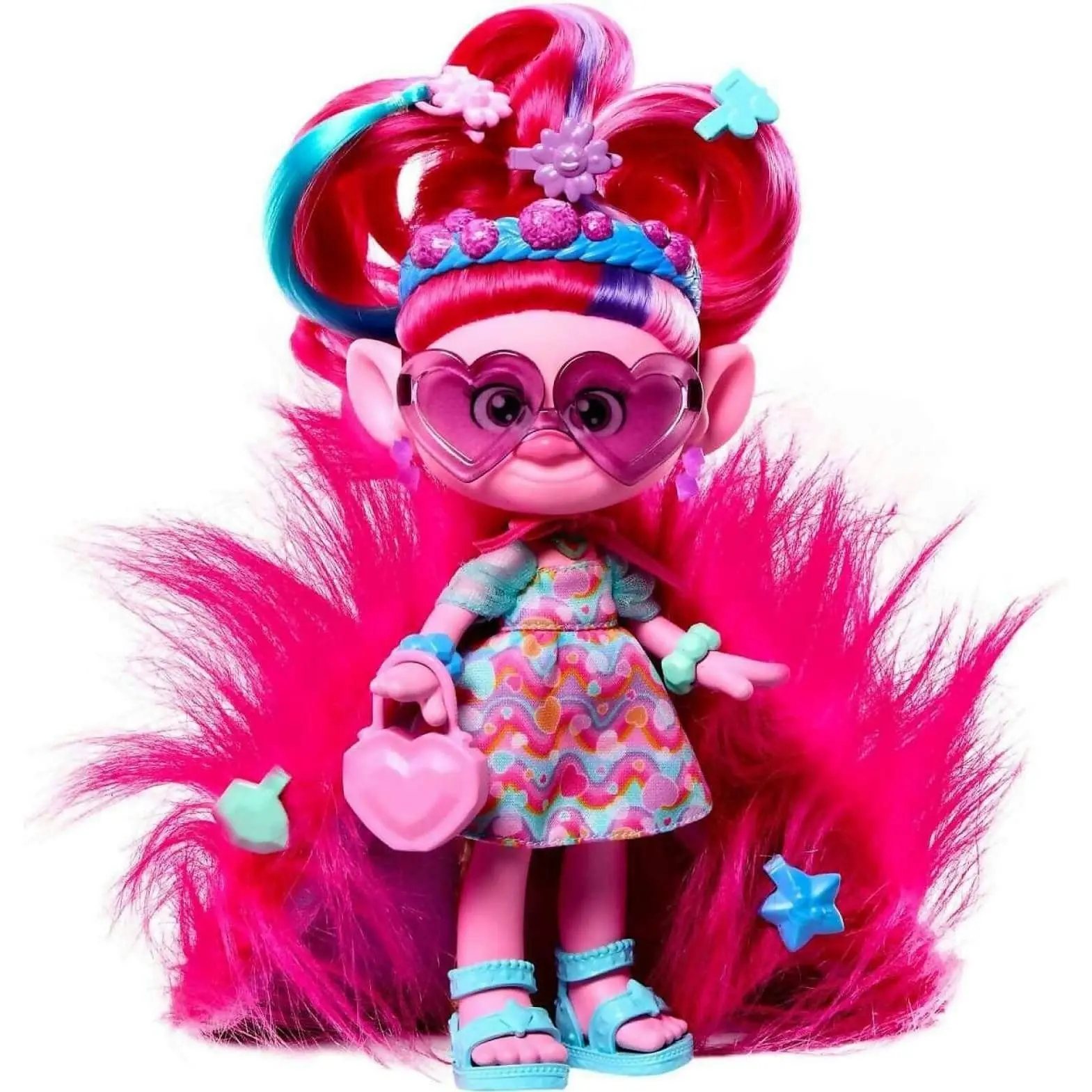 Dreamworks Trolls - Trolls Band Together Hairsational Reveals Queen Poppy Fashion Doll & 10+ Accessories - Mattel