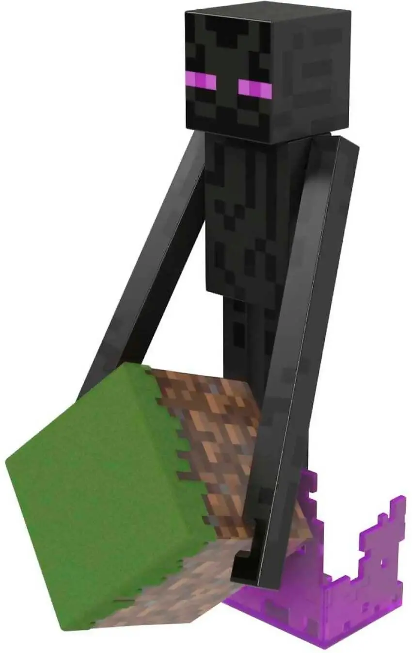 Minecraft - Diamond Enderman Action Figure With Accessories 5.5-inch Toy Collectible - Mattel