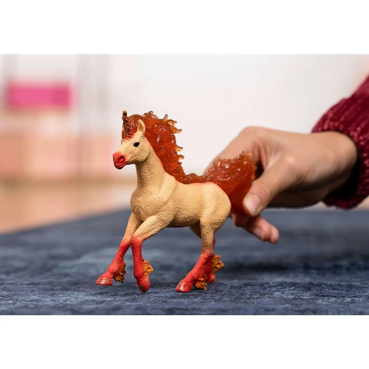 Schleich - Elementa Fire Unicorn Stallion Horse Figurine