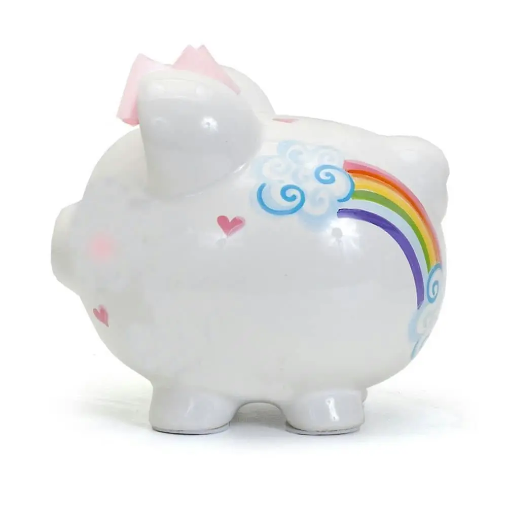 Cotton Candy -  Unicorns And Rainbows Piggy Bank